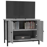 vidaXL Meuble TV avec portes sonoma gris 60x35x45 cm bois d'ingénierie