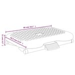 vidaXL Repose-pieds Noir 46x34 5x11 cm