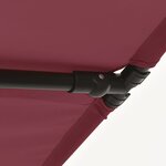 vidaXL Parasol d'extérieur avec mât en aluminium 2x1 5 m Bordeaux