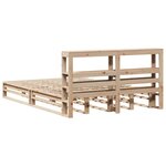 vidaXL Cadre de lit sans matelas 140x190 cm bois de pin massif
