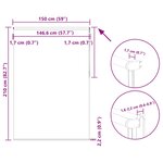 vidaXL Store enrouleur occultant largeur du tissu 146 6 cm polyester