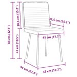 vidaXL Chaises à manger lot de 2 Rose Velours