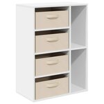 vidaXL Buffet Blanc 60 x 33 5 x 84 cm