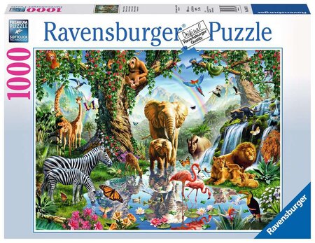 Ravensburger puzzle 1000 pièces - aventures dans la jungle