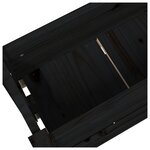 vidaXL Jardinière Noir 77x25x66 cm Bois massif de pin
