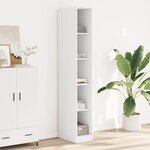 vidaXL Garde-robe Blanc 30x50x200 cm Bois d'ingénierie
