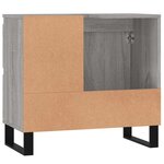 vidaXL Armoire de bain sonoma gris 65x33x60 cm bois d'ingénierie