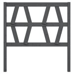 vidaXL Tête de lit Gris 96x4x100 cm Bois massif de pin