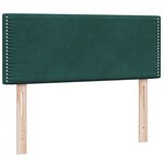 vidaXL Sommier à lattes de lit et matelas vert foncé 120x220cm velours