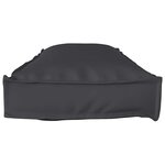 vidaXL Coussin pour banc de palette Noir 120 x 40 x 8 cm Tissu Oxford