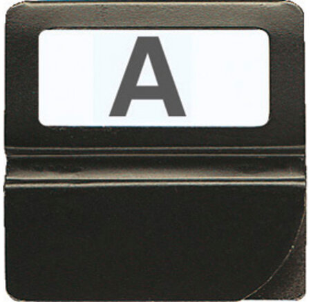 Boîte de 24 onglets alphabétiques à fenêtre 25mm de largeur Noir EXACOMPTA