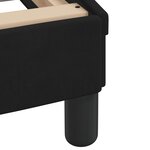 vidaXL Cadre de lit avec tête de lit Noir 100x200 cm Velours