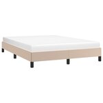 VidaXL Cadre de lit sans matelas cappuccino 140x200 cm similicuir