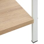 vidaXL Bibliothèque à 4 niveaux chêne 60x27 6x124 5 cm bois ingénierie