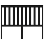 vidaXL Tête de lit Noir 126x6x101 cm Bois massif de pin