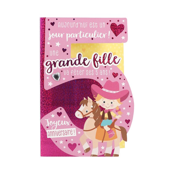 Carte De Voeux - Anniversaire - 5 ans Aujourd'hui est un jour particulier...