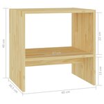 vidaXL Table de chevet 40x30 5x40 cm bois de pin massif