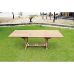 Table rectangulaire en teck BRUT10-12 personnes