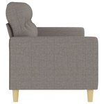 vidaXL Canapé à 3 places Taupe 180 cm Tissu