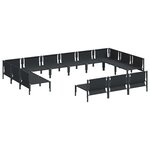 vidaXL Ensemble de canapé de jardin 13 Pièces Anthracite Acier
