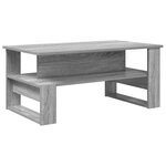 vidaXL Table basse Gris Sonoma 90 x 50 x 40 cm Bois d'ingénierie