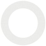 vidaXL adapté pour anneau d'arbre plat Blanc Ø60 / 90 cm Acier