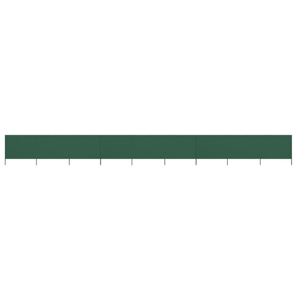 vidaXL Paravent 9 panneaux Tissu 1200 x 160 cm Vert