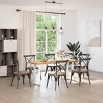 vidaXL Pieds de table console en U 2 pièces blanc 28 x (72-73) cm acier