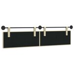 vidaXL Tête de lit suspendue Crème Simili cuir