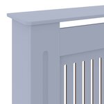 vidaXL Cache-radiateur MDF Gris 205 cm