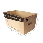 Pack and Move - Lot de 30 caisses en carton - 53 x 30 x 26 cm - Transport déménagement stockage