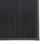 vidaXL Tapis rectangulaire gris 100x200 cm bambou