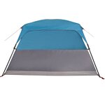 vidaXL Tente de camping de cabine 4 personnes bleu imperméable