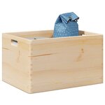 vidaXL Boîte en bois avec poignées 40x30x23 cm bois de pin massif