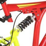 vidaXL Vélo de montagne 21 vitesses Roue de 26 pouces 49 cm Rouge
