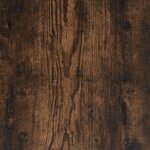 Vidaxl table de chevet avec pieds en métal chêne fumé 40x35x50 cm