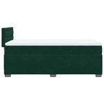 vidaXL Sommier à lattes de lit avec matelas Vert foncé 100x200 cm