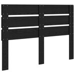 vidaXL Tête de lit Chêne noir 150 cm Bois d'ingénierie