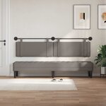 vidaXL Tête de lit suspendue Avec lumière LED Taupe Tissu