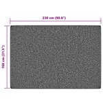 vidaXL Tapis intérieur extérieur à poils courts 160x230cm antidérapant