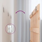 vidaXL Tête de lit murale 185x3x60 cm Bois massif de pin