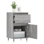 vidaXL Buffets 2 Pièces sonoma gris 40x35x70 cm bois d'ingénierie