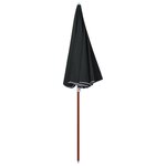 vidaXL Parasol avec mât en acier 240 cm Anthracite