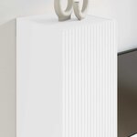 vidaXL Meuble TV mural Blanc 30 x 31 x 60 cm Bois d'ingénierie