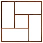 vidaXL Cache-pot de jardin Marron 100 x 100 x 50 cm Acier patiné