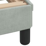 vidaXL Lit avec matelas gris clair 80x200 cm velours