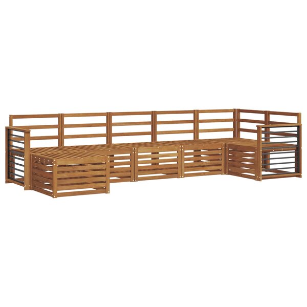 vidaXL Ensemble de canapés d'extérieur 7 pc Naturel