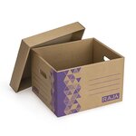 Caisse carton multi-usage compacte à montage instantané (lot de 20)