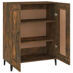 vidaXL Buffet chêne fumé 69 5x34x90 cm bois d'ingénierie
