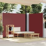 vidaXL Auvent latéral rétractable Marron 180x600 cm